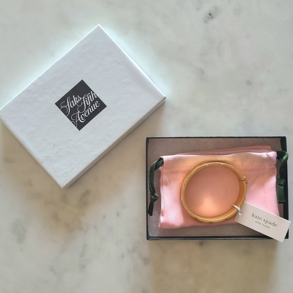 kate spade NEW YORK Patchwork Bangle, Gold-Plated, NWT - Picture 8 of 16